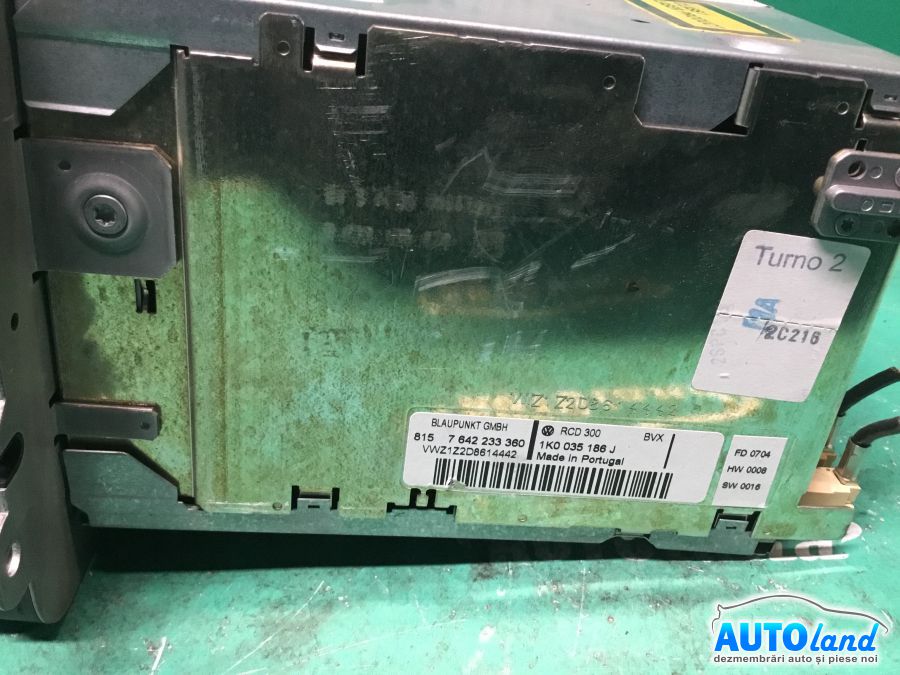 CD Player auto VOLKSWAGEN GOLF V (1K1) 2003-2025 Cod 1K0035186J 