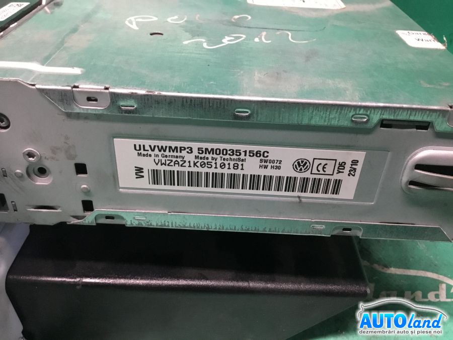 CD Player auto VOLKSWAGEN POLO (6R_) 2009-2025 Cod 5M0035156C 