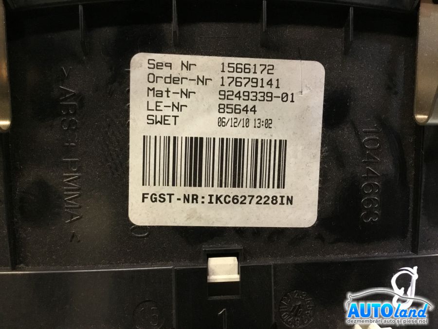 Ceas Bord BMW 5 (F10) 2010-2025 Cod 9249339 