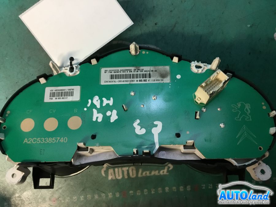 Ceas Bord CITROEN C3 II 2009-2026 Cod 96665882XT 
