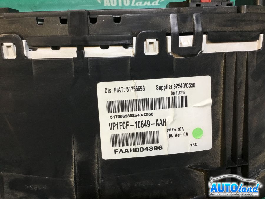 Ceas Bord FIAT STILO (192) 2001-2025 Cod 51756698 