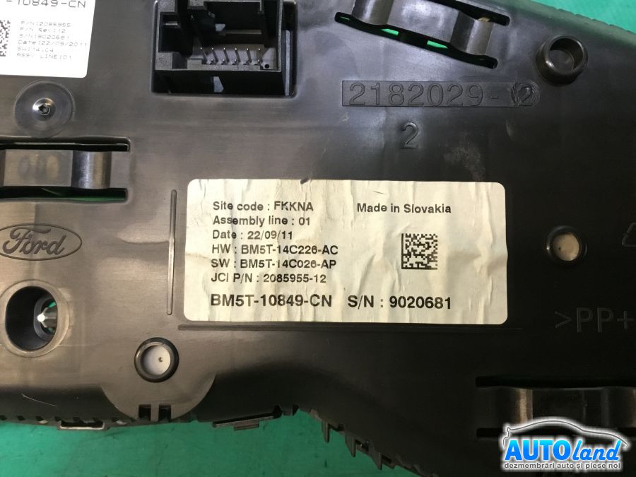 Ceas Bord FORD FOCUS III 2011-2025 Cod BM5T10849CN 