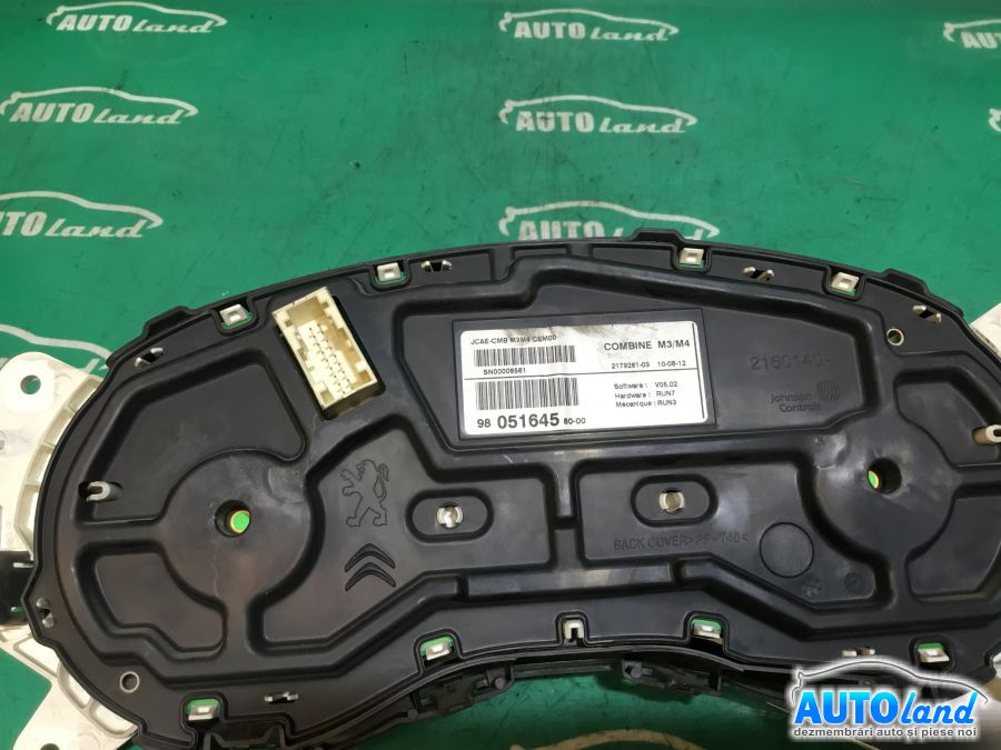 Ceas Bord PEUGEOT 301 2012-2025 Cod 9805164580 