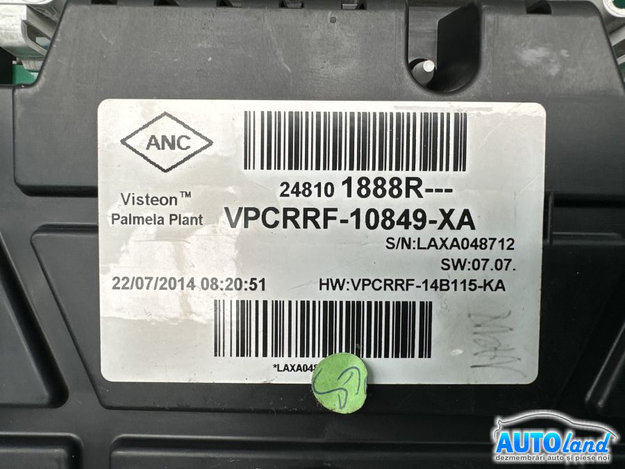 Ceas Bord RENAULT CLIO IV 2012-2025 Cod 248101888R 