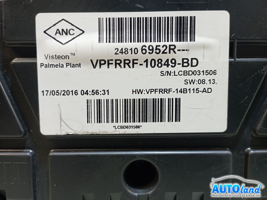 Ceas Bord RENAULT CLIO IV 2012-2026 Cod 248106952R 