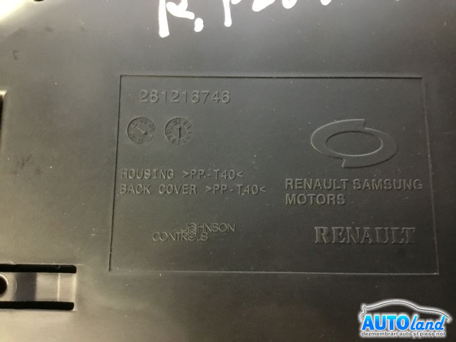 Ceas Bord RENAULT FLUENCE (L30_) 2010-2025 Cod 281216746 