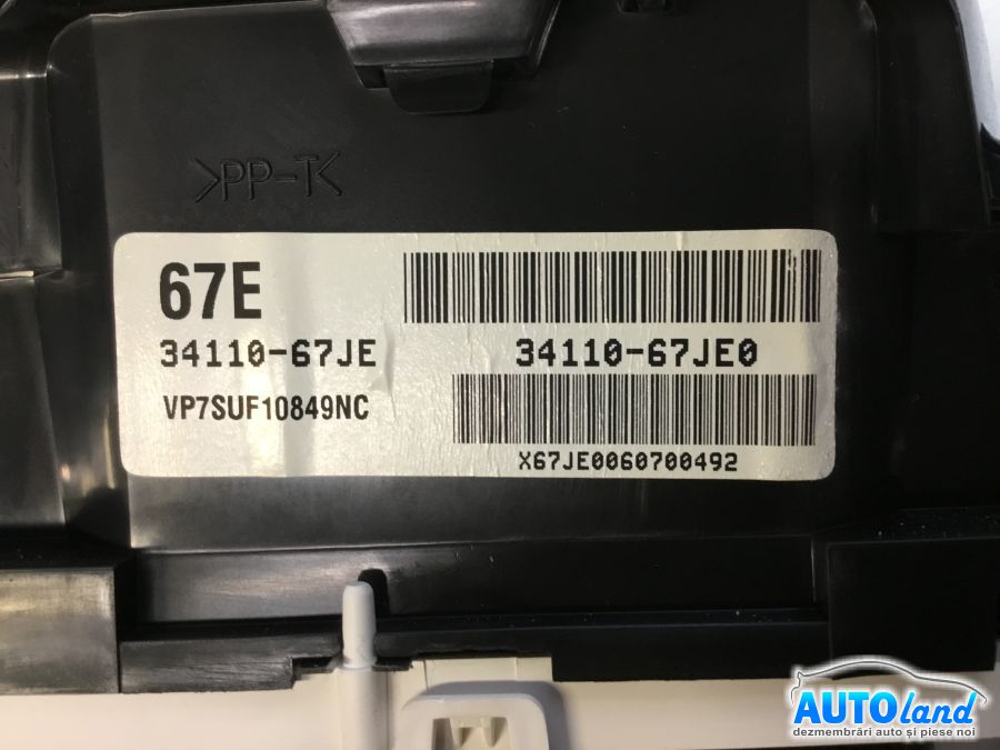 Ceas Bord SUZUKI GRAND VITARA 2005-2025 Cod 3411067JE0 