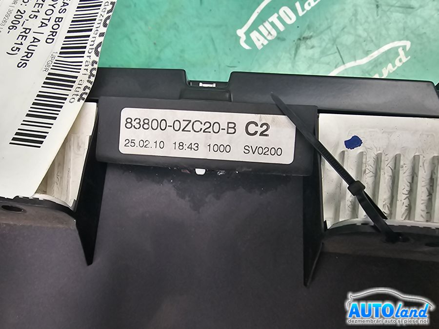 Ceas Bord TOYOTA AURIS (_ZE15,_RE15) 2006-2025 Cod 838000ZC20B 