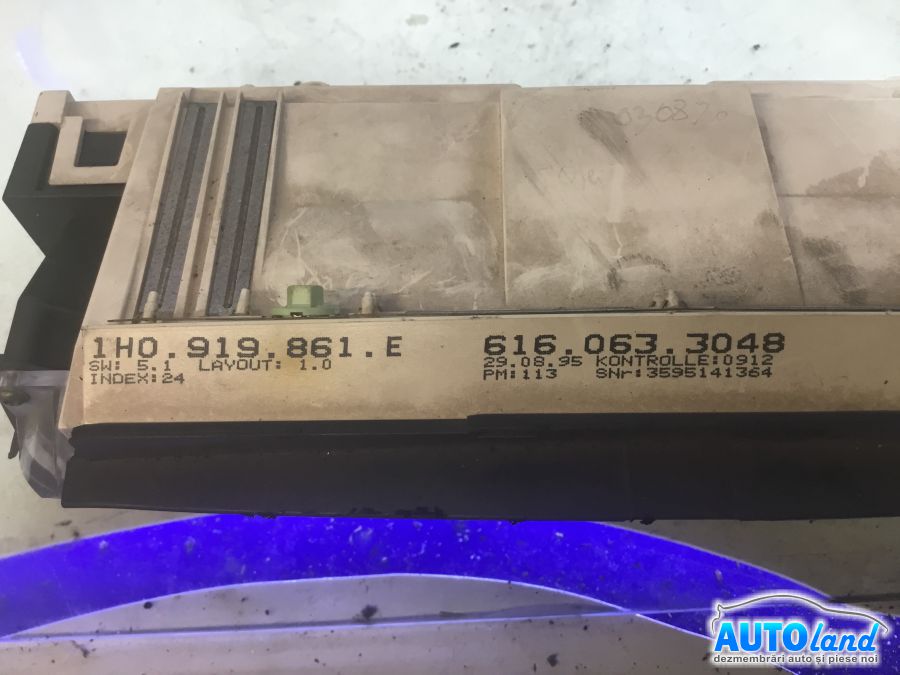 Ceas Bord VOLKSWAGEN GOLF III (1H1) 1991-1997 Cod 1H5919033M 
