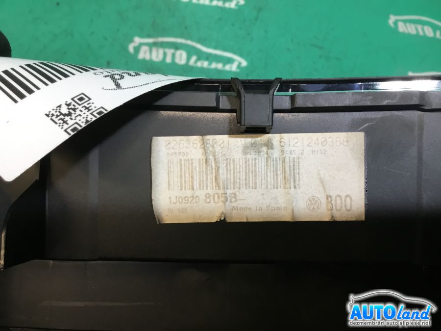 Ceas Bord VOLKSWAGEN GOLF IV (1J1) 1997-2005 Cod 1J0920805B 
