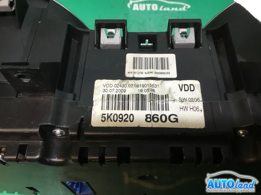 Ceas Bord VOLKSWAGEN GOLF VI 2008-2025 Cod 5K0920860G 