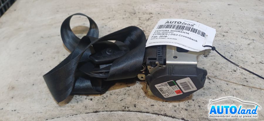 Centura Siguranta CITROEN DS3 Croosback 2018-2026 Cod 98208526XX 