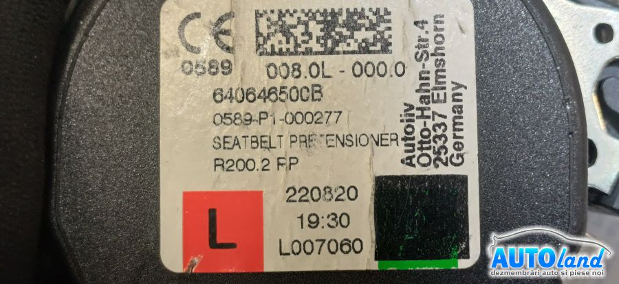 Centura Siguranta CITROEN DS3 Croosback 2018-2026 Cod 98208526XX 