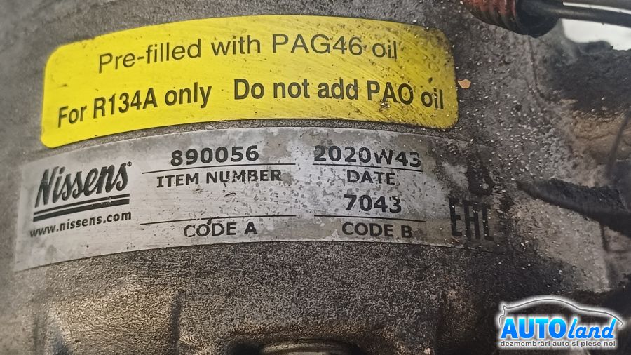 Compresor AC ALFA ROMEO GIULIETTA (940_) 2010-2025 Cod 890056 