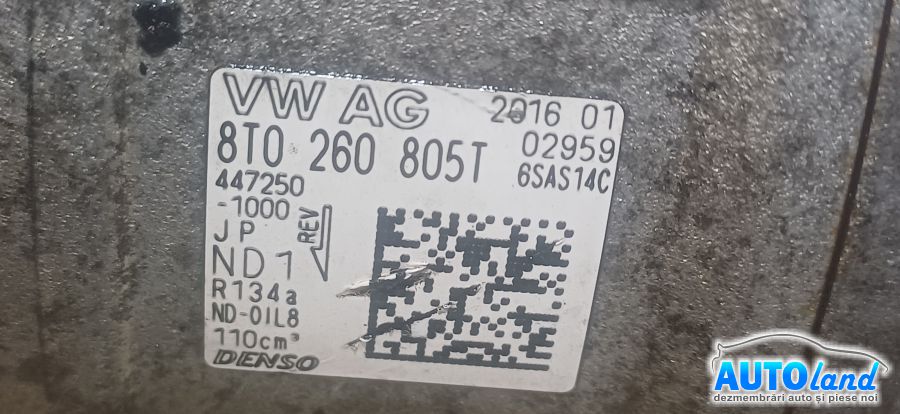 Compresor AC AUDI A5 Coupe (8T3, facelift 2011) 2011-2016 Cod 8T0260805T 