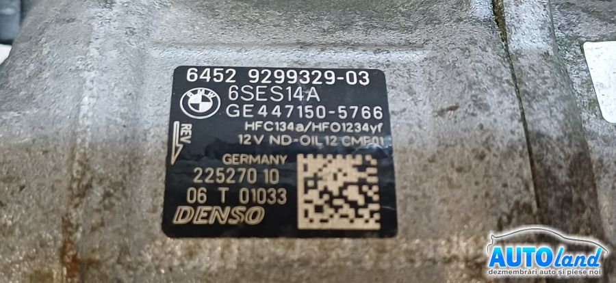 Compresor AC BMW 4 Series Gran Coupe (F36) 2014-2016 Cod 9299329 