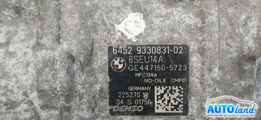 Compresor AC BMW 4 Series Gran Coupe (F36) 2014-2016 Cod 9330831 