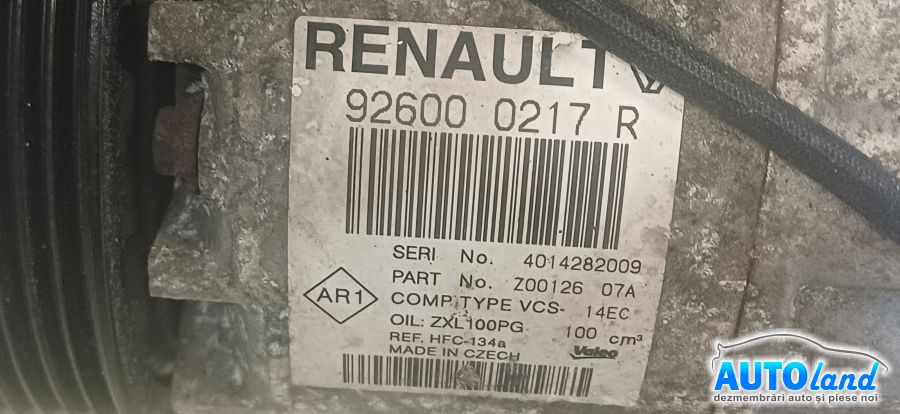 Compresor AC DACIA SANDERO II 2013-2026 Cod 926000217R 
