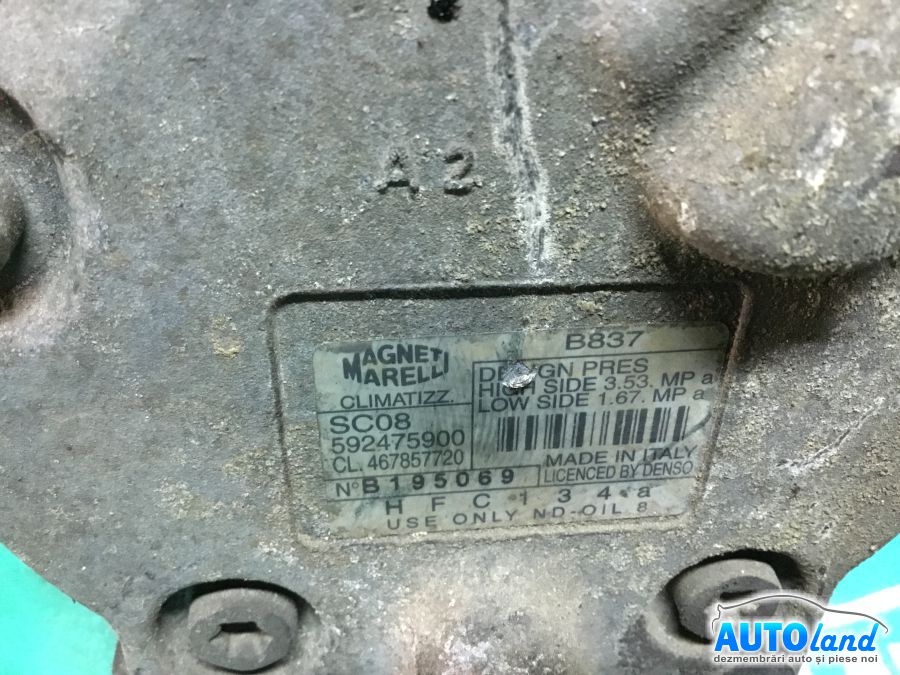 Compresor AC FIAT PUNTO (188) 1999-2012 Cod 592475900 