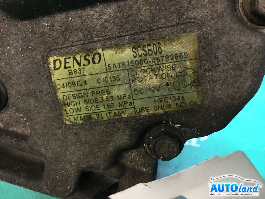 Compresor AC FIAT STILO (192) 2001-2025 Cod 5A7875000 