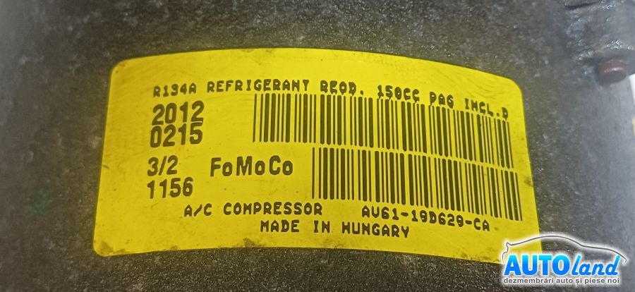 Compresor AC FORD C-MAX II 2010-2026 Cod AV6119D629CA 