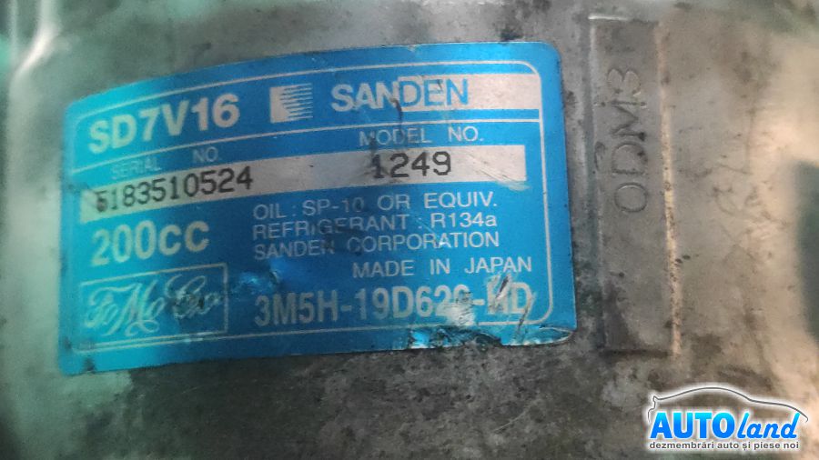 Compresor AC FORD FOCUS II (DA_) 2004-2008 Cod 3M5H19D629HD 