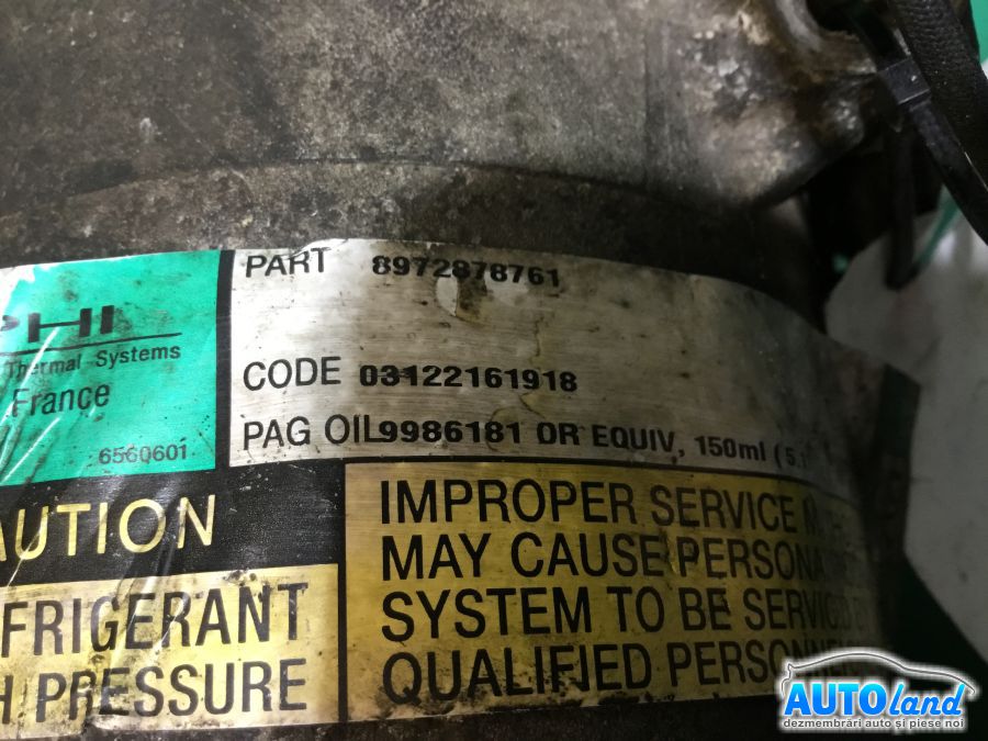 Compresor AC HONDA CIVIC VII (FD_) 2005-2025 Cod 8972878761 