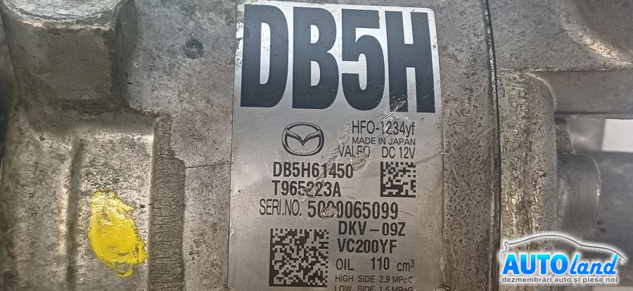 Compresor AC MAZDA 2 2007-2026 Cod DB5H61450 