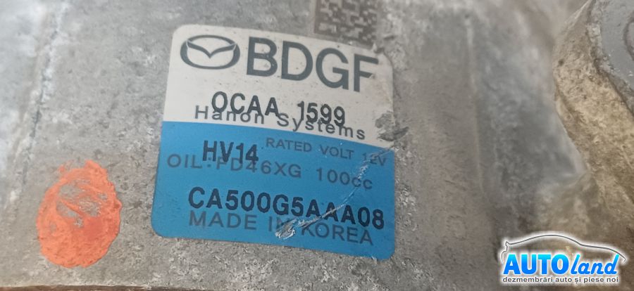 Compresor AC MAZDA 3 Berlina 2013-2026 Cod CA500G5AAA08 