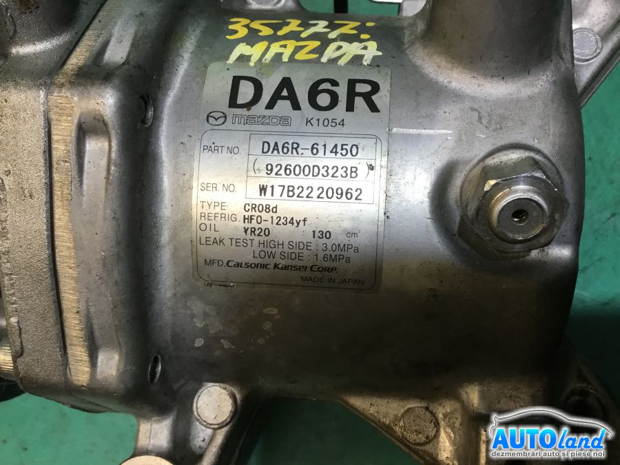 Compresor AC MAZDA CX-3 2013-2021 Cod 92600D323B 