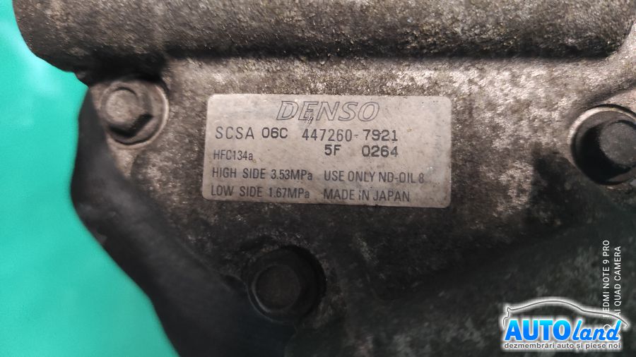 Compresor AC MAZDA RX 8 (SE17) 2003-2025 Cod 4472607921 