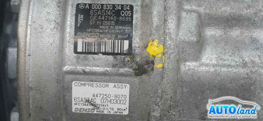 Compresor AC MERCEDES-BENZ GLA (H247) 2019-2026 Cod A0008303404 