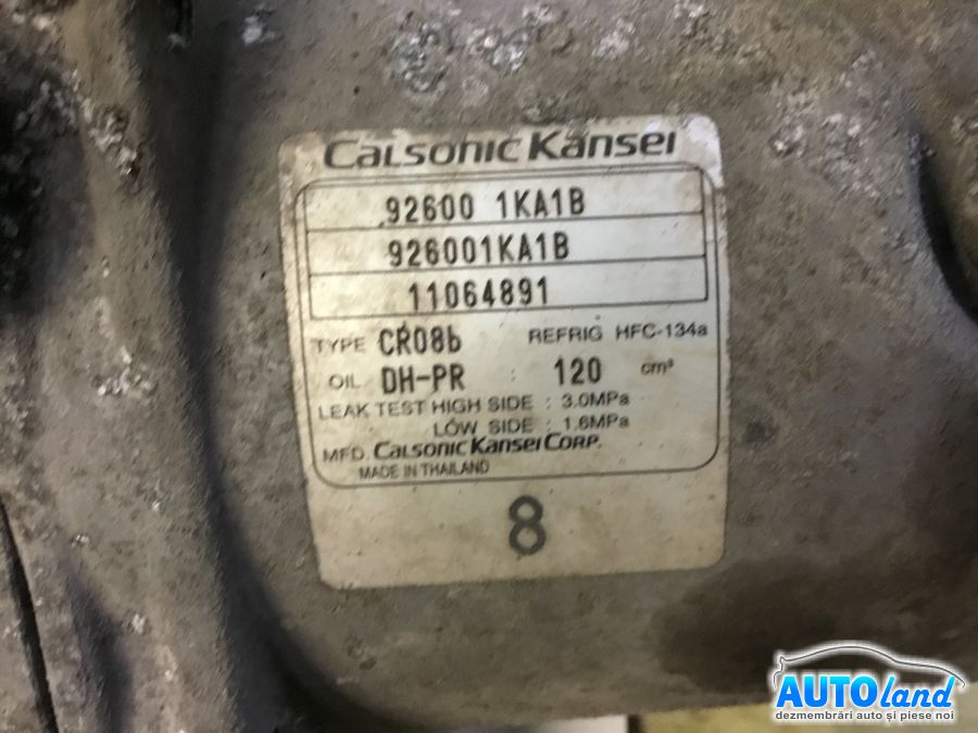 Compresor AC NISSAN JUKE 2010-2025 Cod 926001KA1B 