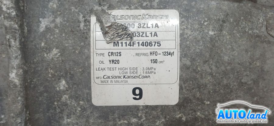 Compresor AC NISSAN JUKE 2010-2026 Cod 926003ZL1A 