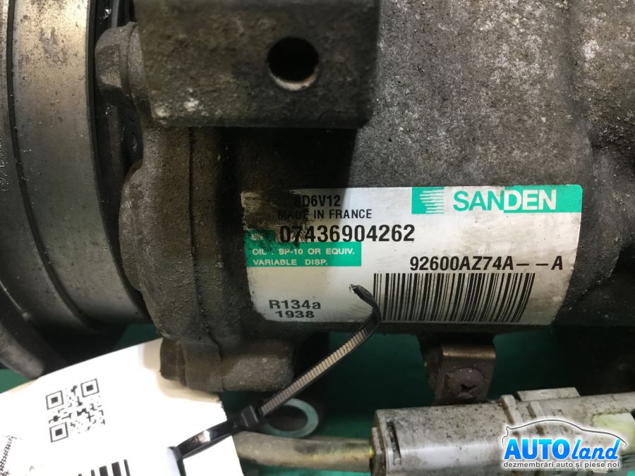 Compresor AC NISSAN JUKE 2010-2025 Cod 92600AZ74A 