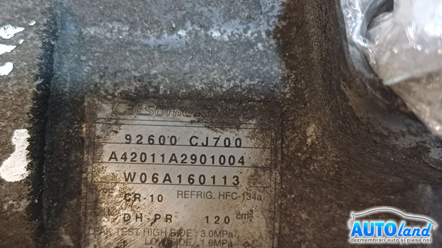 Compresor AC NISSAN NOTE (E11) 2006-2025 Cod 92600CJ700 