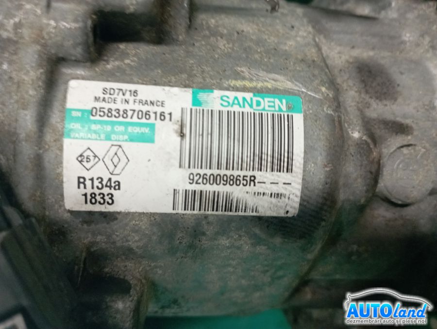 Compresor AC NISSAN QASHQAI (J10,JJ10) 2007-2025 Cod 926009865R 