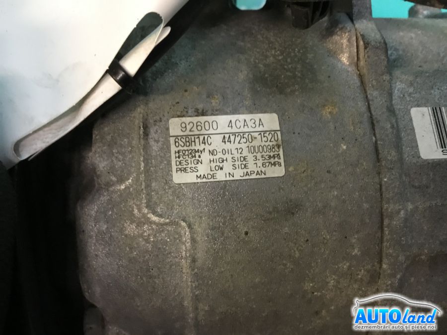 Compresor AC NISSAN X-TRAIL (T31) 2007-2025 Cod 4472501520 