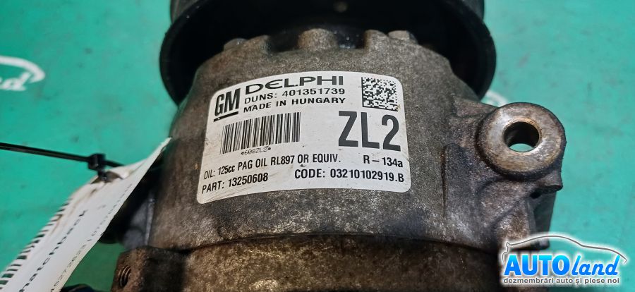 Compresor AC OPEL ASTRA J hatchback 2009-2025 Cod 13250608 