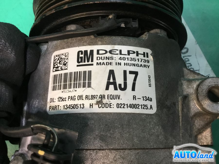 Compresor AC OPEL ASTRA J hatchback 2009-2025 Cod 13450513H 