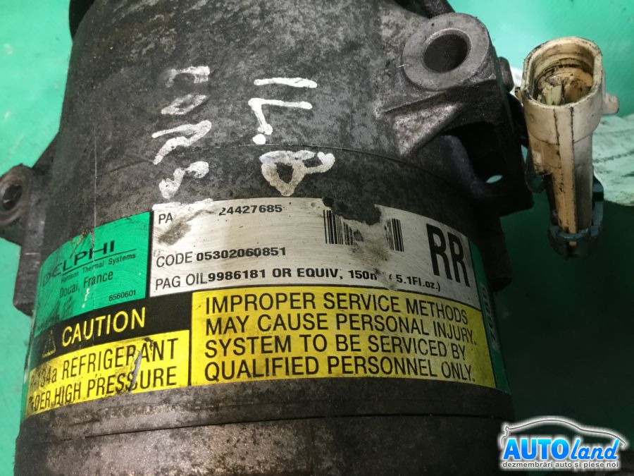 Compresor AC OPEL CORSA C caroserie (F08,W5L) 2000-2025 Cod 9986181 