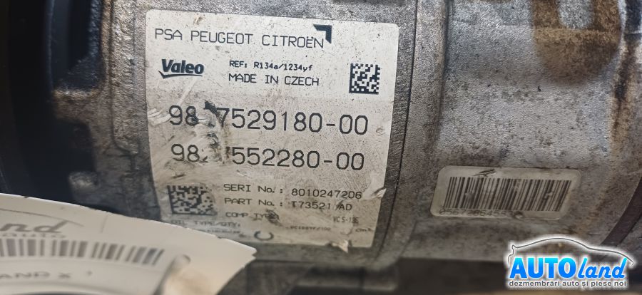 Compresor AC OPEL GRANDLAND X 2017-2026 Cod 987552280 