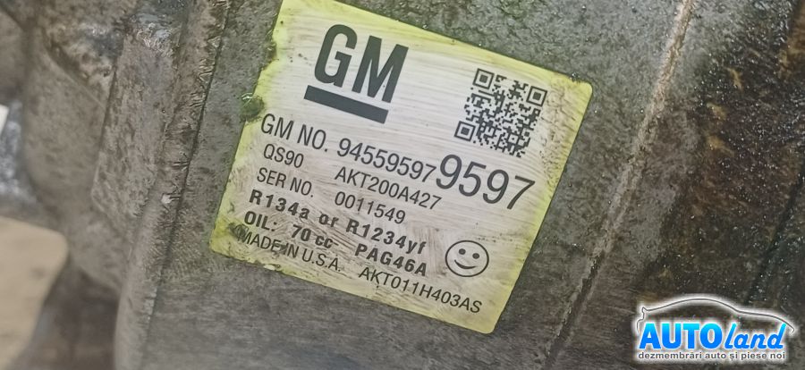 Compresor AC OPEL MOKKA 2012-2026 Cod 94559597 