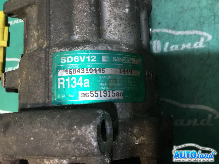 Compresor AC PEUGEOT 206 hatchback (2A/C) 1998-2025 Cod 9655191580 