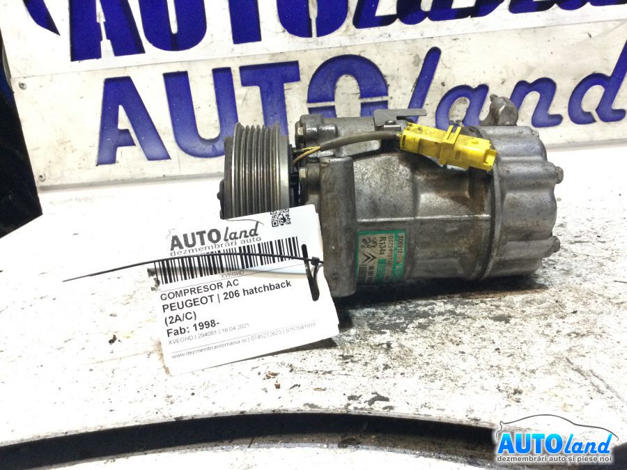 Compresor AC PEUGEOT 206 hatchback (2A/C) 1998-2025 Cod 9655191580 