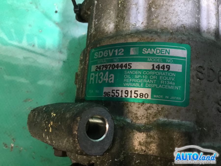 Compresor AC PEUGEOT 307 (3A/C) 2000-2025 Cod 9655191580 