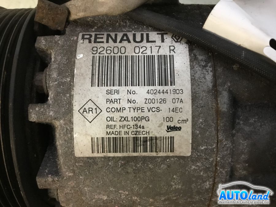 Compresor AC RENAULT CLIO IV 2012-2025 Cod 926000217R 