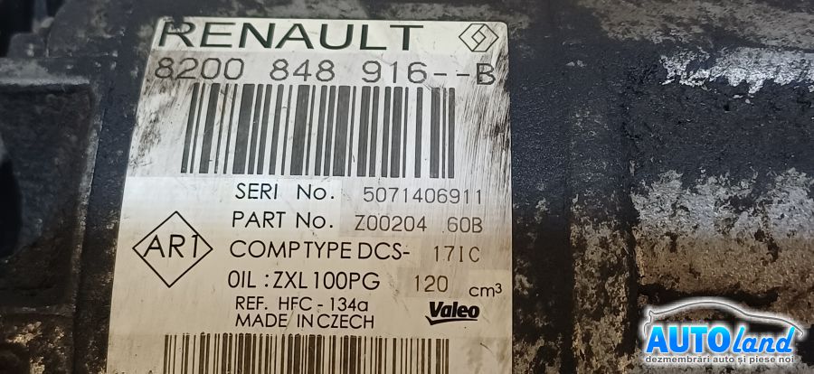 Compresor AC RENAULT MASTER III 2010-2026 Cod 8200848916 
