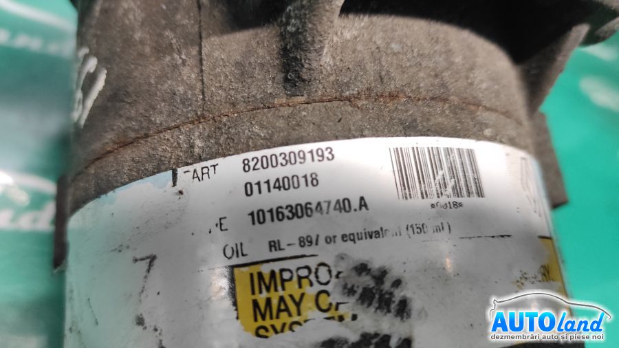 Compresor AC RENAULT MEGANE II (BM0/1_,CM0/1_) 2002-2026 Cod 8200309193 