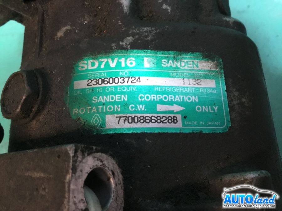Compresor AC RENAULT SCENIC I (JA0/1_) 1999-2003 Cod 7700866828B 